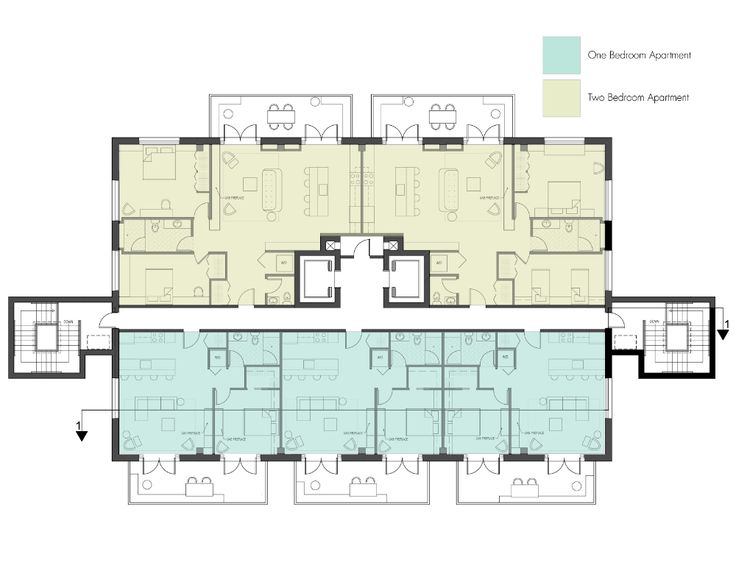 8 Unit Apartment Building Plans Apartment Building Apartment plans