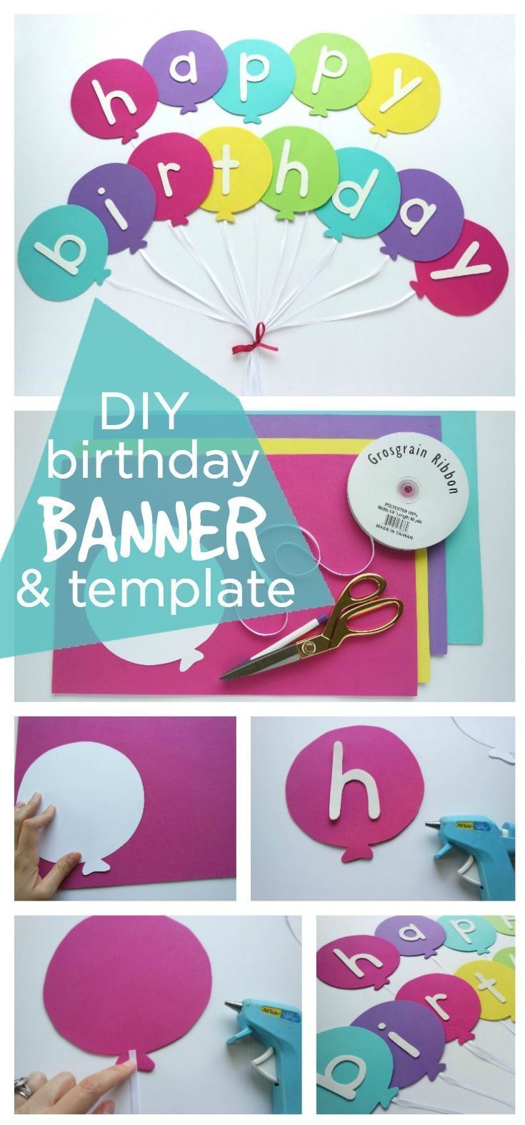 happy birthday banner diy template home decor diy birthday happy birthday banner templates