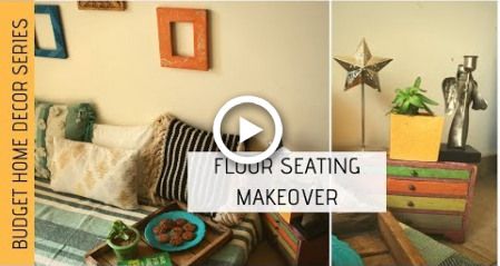 Floor Seating Makeover | Indian Living Room Decor | Rental Apartment Decor