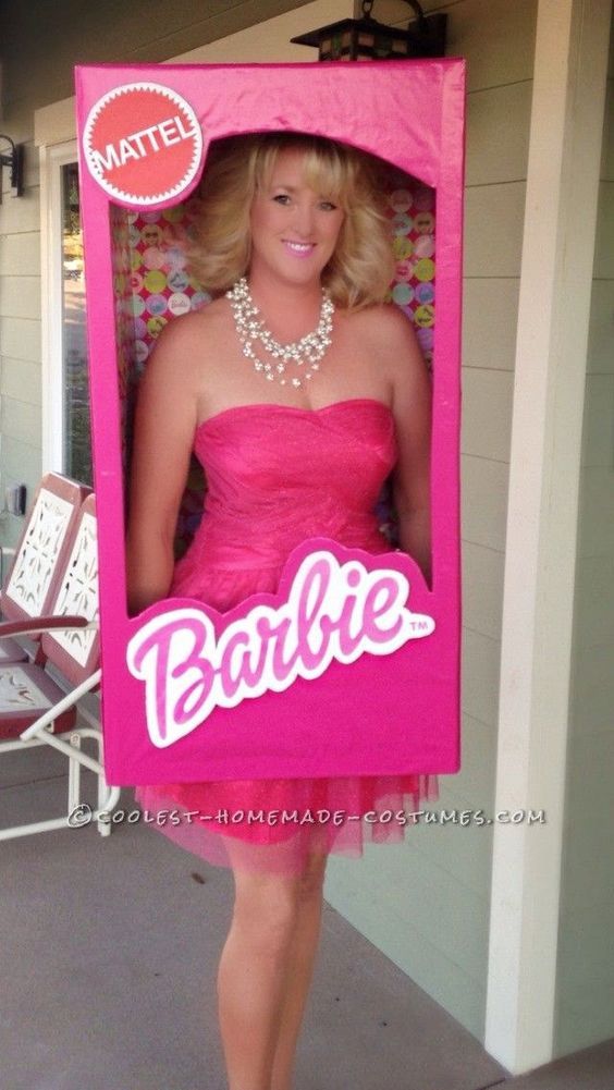 Barbie im Karton - Karneval Kostüm für Damen