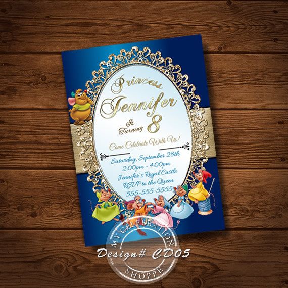 cinderalla invitations