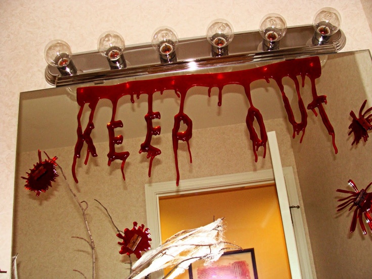 those halloween gels work great on bathroom mirrors too design dna halloween party - Halloween Party At Work those halloween gels work great on bathroom mirrors too design dna halloween party - Halloween Party At Work