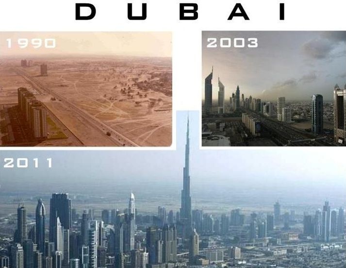 dubai before and after