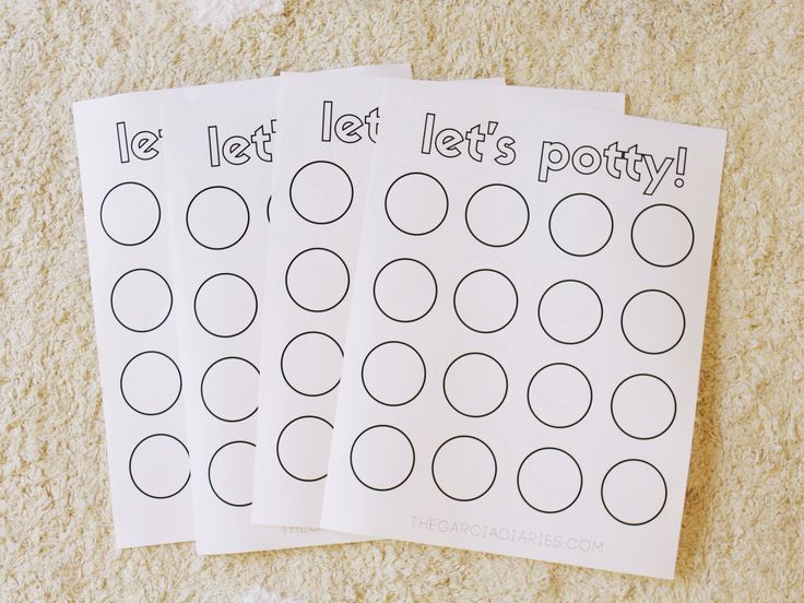 potty training printable chart