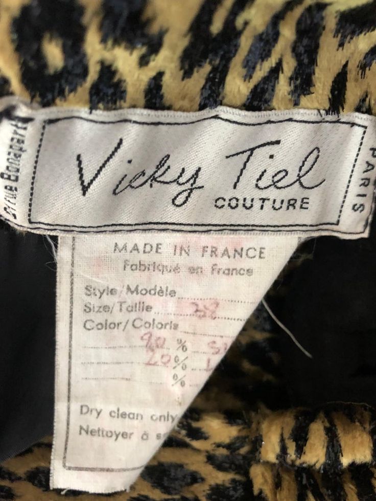 1980\u2019s Vicky Tiel couture black velvet and cheetah print dress