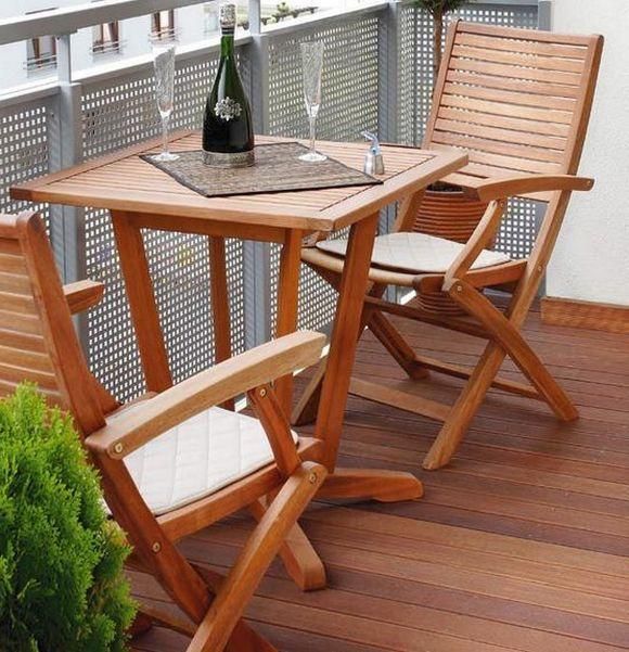 outdoor furniture small balcony. small balcony ideas wood folding furniture table trees in pots outdoor