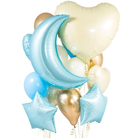 Bubblegum Balloons - Baby Blue Crazy Balloon Bunch - BBYB-CRZY- The Original Party Bag Company