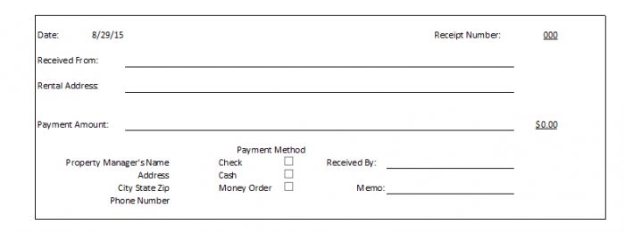 cash memo receipt format