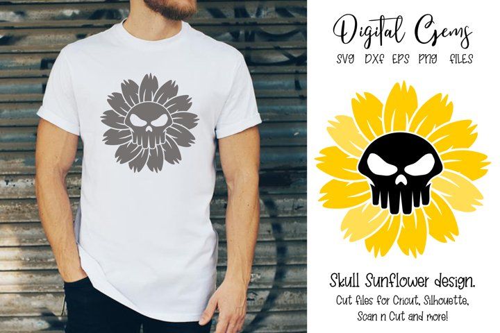 Download Sunflower Skull Design Svg Png Eps Dxf Files 580978 Svgs Design Bundles Skull Design Design Sunflower Design