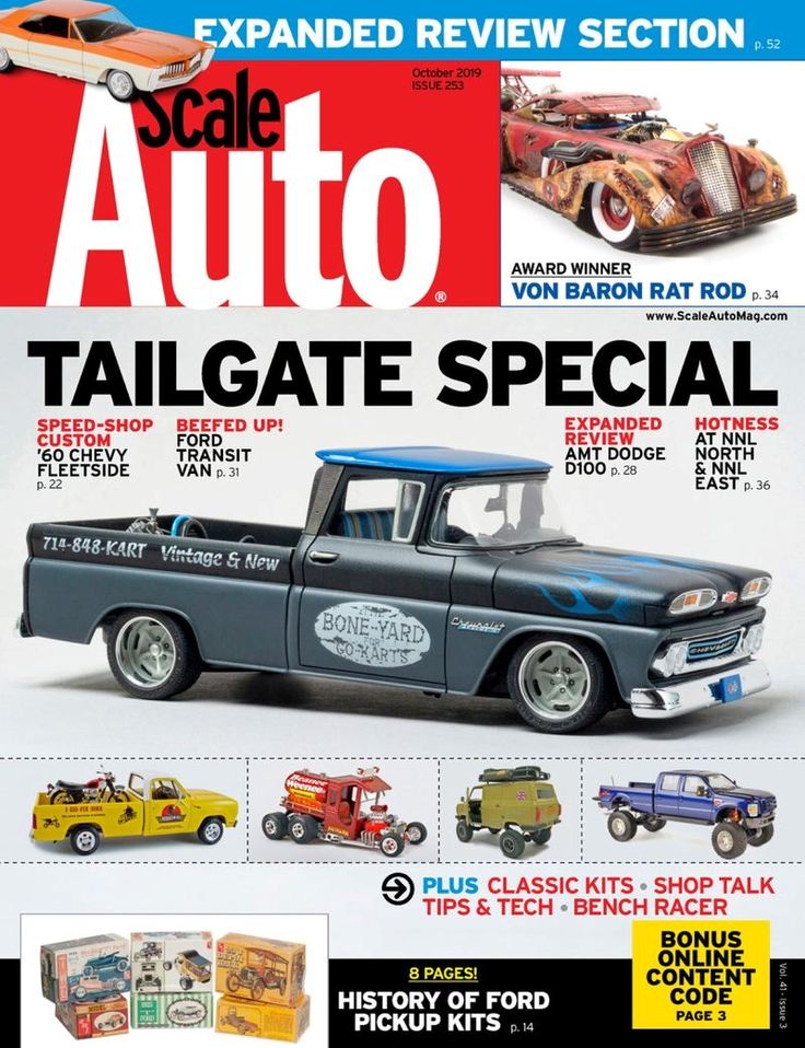 Scale Auto Magazine Cover for 10/1/2019 Car magazine, Scale, Plastic