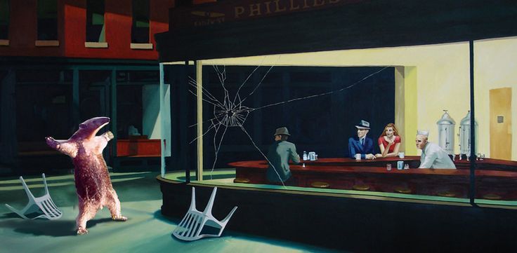 Banksy Nighthawk Google Search (With images) Edward hopper, Edward