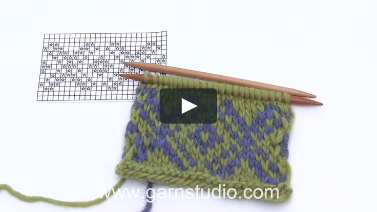 Download In this DROPS video we show how you can knit Fair Isle (2 colour knitting) using the continental ...