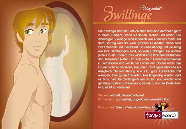 Wie ist der Zwilling Mann? Wie ist der Zwilling Mann?