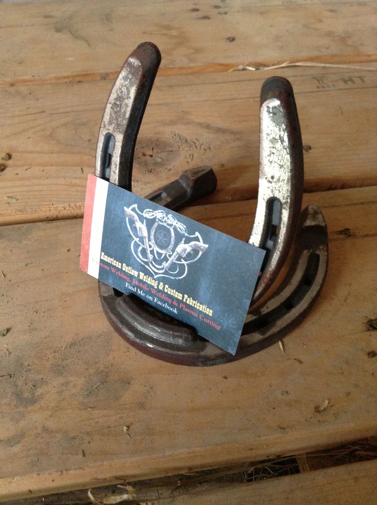 30 Best Business Cards Images On Pinterest Carte Horse Shoe Business Card Holders Check Out American Outlaw Welding Custom Fabrication On Facebook