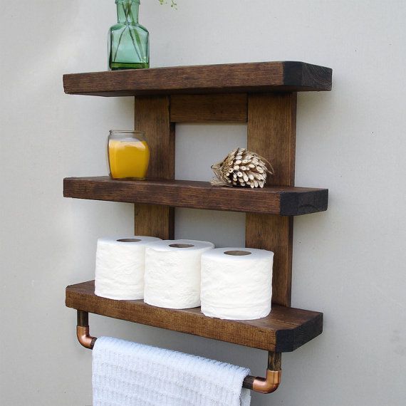 Bathroom sale wooden rack