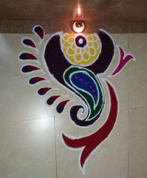 Latest New Diwali Rangoli Design Latest New Diwali Rangoli Design