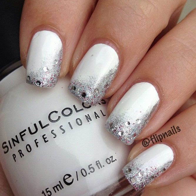 Best 20+ White And Silver Nails Ideas On Pinterest Silver Nail 15 Perfect Winter Nails for the Holiday Season and more - Best 20+ White And Silver Nails Ideas On Pinterest Silver Nail