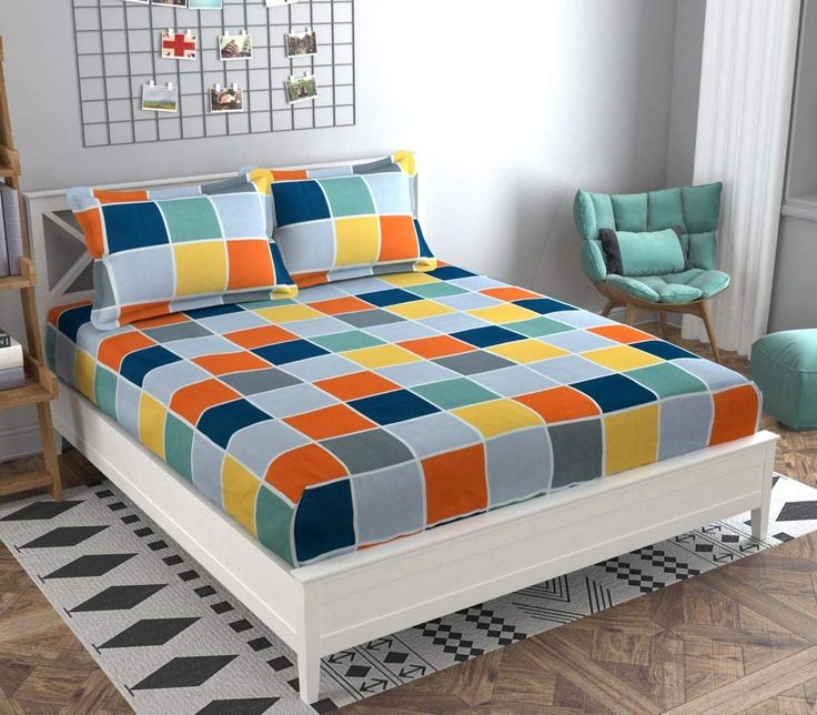 Magnetic Shadow King Size Bed Cotton Elastic Fitted Bedsheet With 2 Pillow Covers Sheets Magnetic Shadow King Size Bed Cotton, Big W King Size Bed Sheets