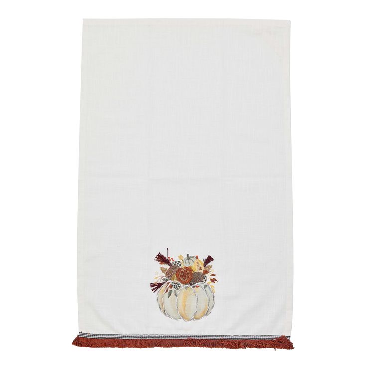 Autumn Frost Pumpkin Applique Dish Towel in 2024 Pumpkin applique