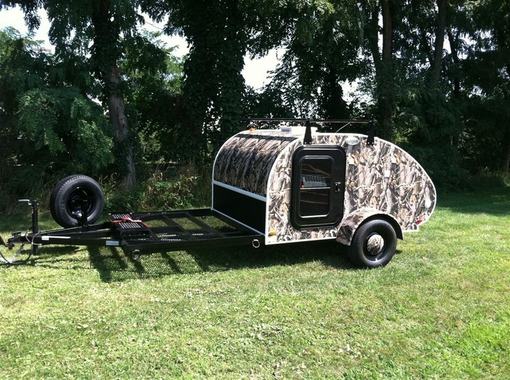 Little Guy Trailers King Size Bed Room For The Canoe And Bikes Could Pull It With A Jett Teardrop Trailer Plans Teardrop Trailer, Teardrop Camper With King Size Bed