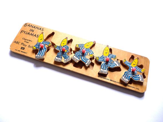 Bananas in Pyjamas 1990 Puzzle ABC Play School Etsy Canada