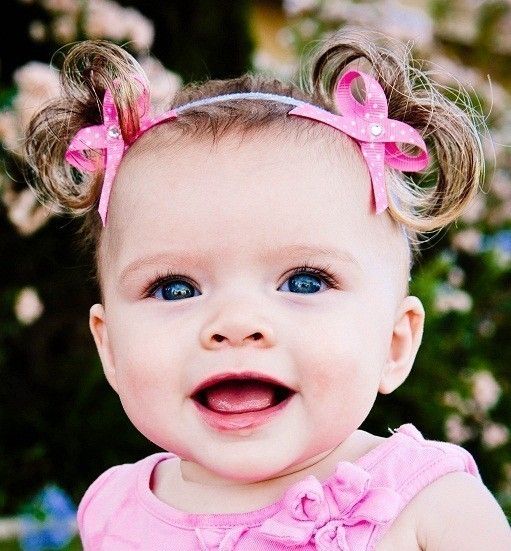 32 Best Little Girls In Pigtails ♡ Images On Pinterest Little fake ponytails attached to a baby headband. To Cute! - 32 Best Little Girls In Pigtails ♡ Images On Pinterest