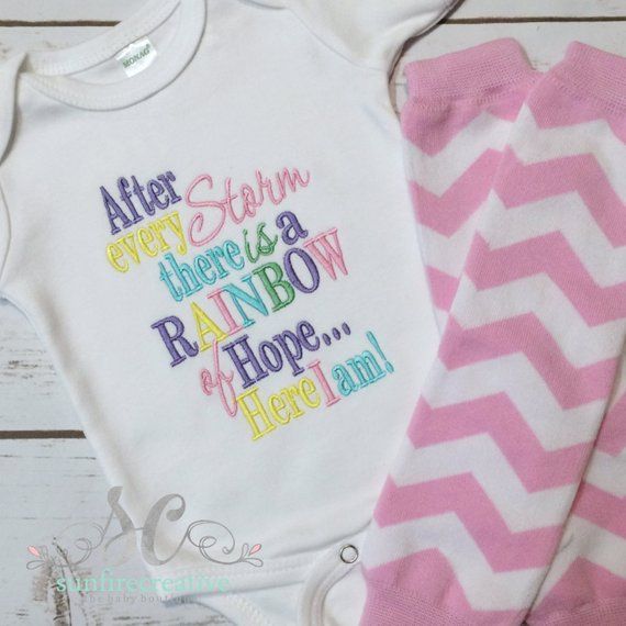After Every Storm Rainbow Baby Bodysuit - Rainbow Baby Shirt - Pregnancy Announc...