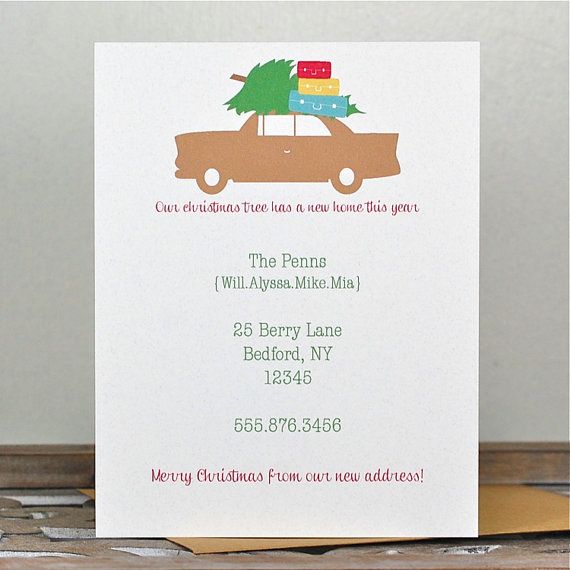 christmas moving announcements christmas we ve moved cards