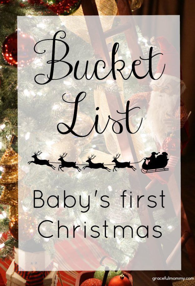 Exceptional Baby First Christmas Craft Ideas Part - 2: Bucket List: Babyu0027s First Christmas. FREE PRINTABLE! | Gracefulmommy.com