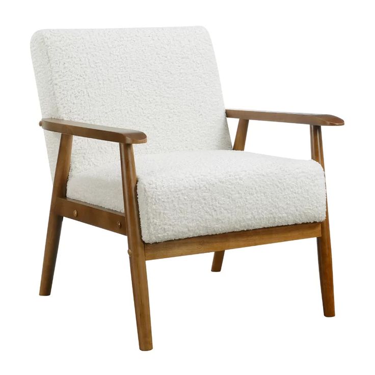 Shearling Chair Wayfair Mid Century Accent Chairs Wood Frame Arm Mid Century Accent Chair Chairs, Wayfair Accent Chairs With Wood Arms