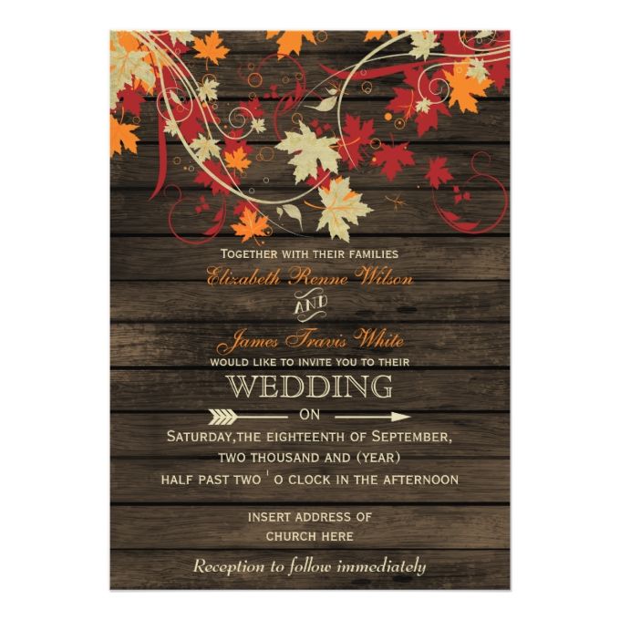 fall invitations