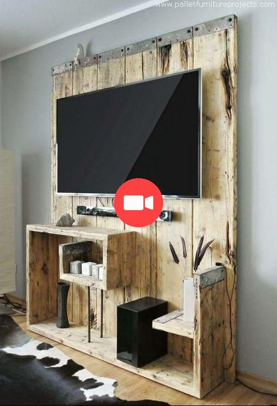 25+ Frais de BRICOLAGE de palettes en bois, TV-Console d'Idées pour Votre Proje...