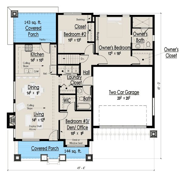 66 best House plans under 1300 sq ft images on Pinterest | Small ... 66 best House plans under 1300 sq ft images on Pinterest | Small ...