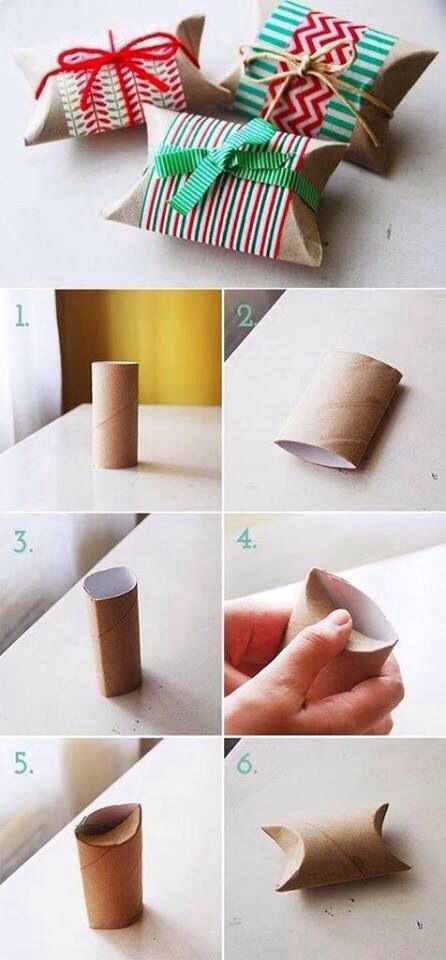 Ecofriendly gift wrap – for small gifts this is a great way to re-use a toilet r… Ecofriendly gift wrap – for small gifts this is a great way to re-use a toilet r…
