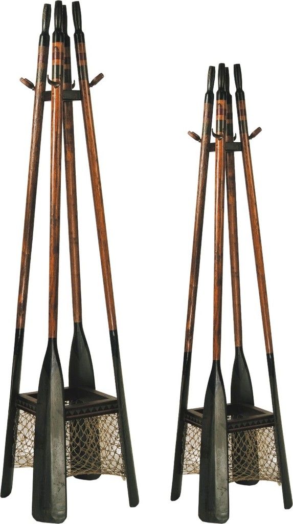 Oar Hall Tree Entryway Coat Rack Nautical Decor Living Room Oar Hall Tree Entryway Coat Rack, Nautical Free Standing Coat Rack