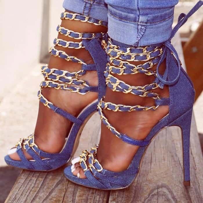 designer evening heels