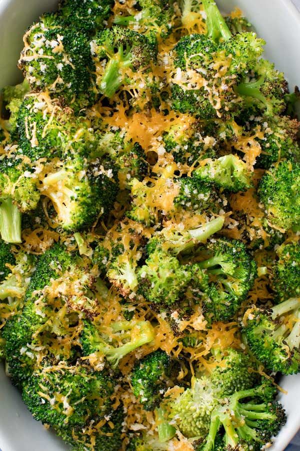 Crispy Cheesy Roasted Broccoli Recipe Roast Broccoli