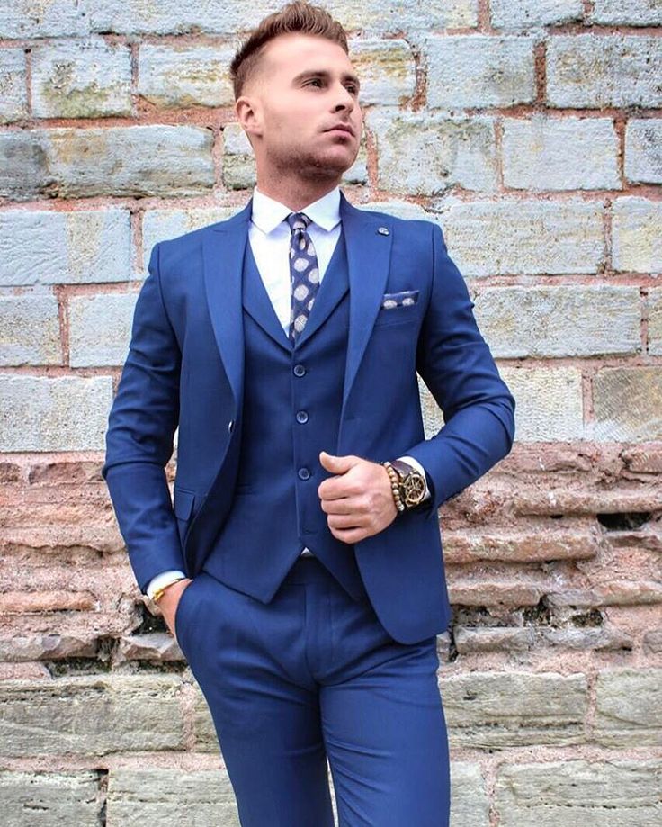 Tuxedo with store blue vest