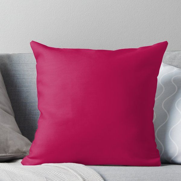 Pink throw pillows Decorative Throw Pillow, Hot Pink Coral