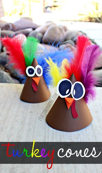 turkey cone craft party hat idea thanksgiving craft for kids craftymorning - Pictures Of Turkeys For Kids 2 turkey cone craft party hat idea thanksgiving craft for kids craftymorning - Pictures Of Turkeys For Kids 2