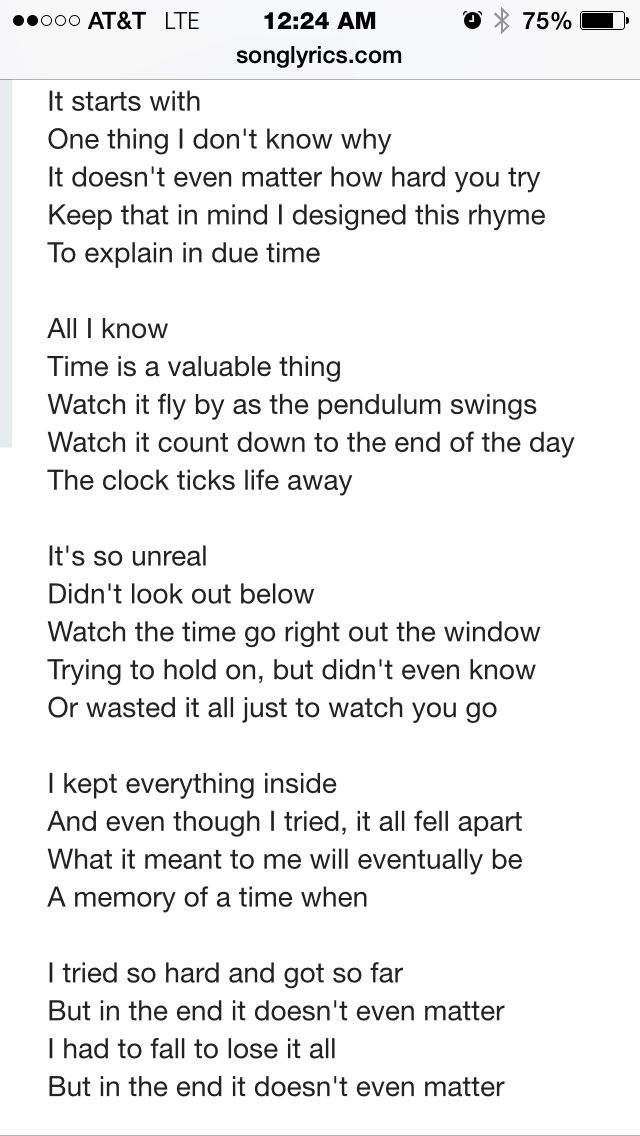 Lyric one day at a time lyrics : 81 best Living large with LINKIN PARK images on Pinterest | Linkin ...