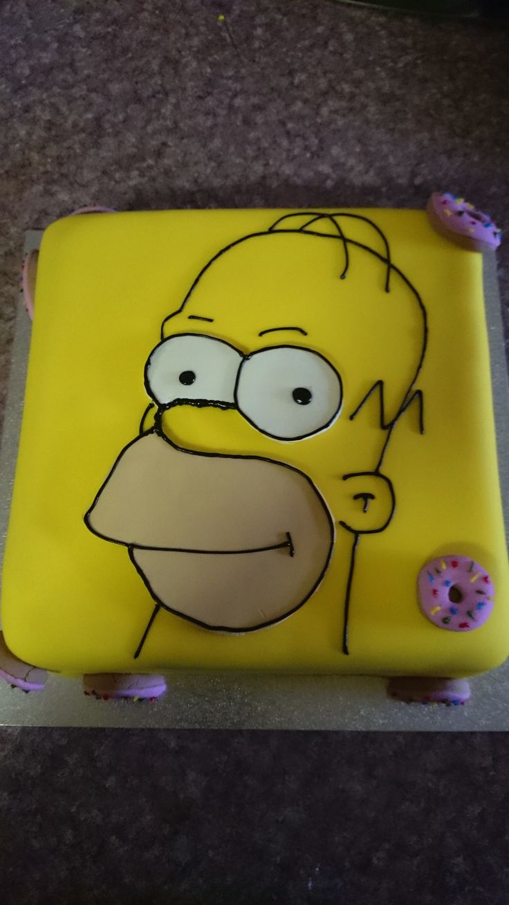 D Buttercream Simpsons Birthday Cake D Buttercream Simpsons Birthday Cake