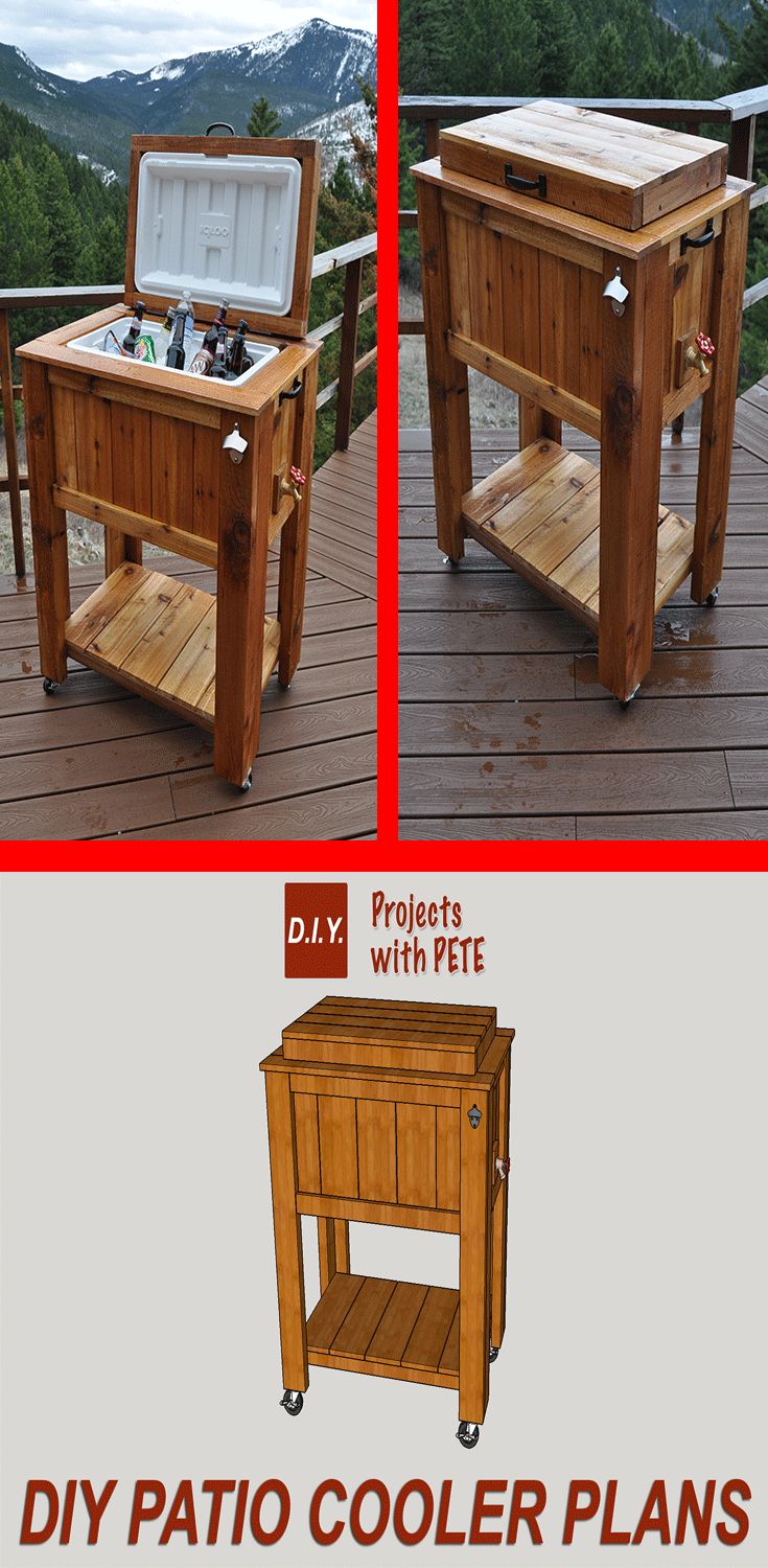 Diy Patio Cooler Ice Chest Project Projects Diy Patio Cooler Ice Chest Project Projects Patios And Woodworking