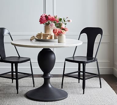 Chapman Round Marble Pedestal Dining Table Chapman Round Marble Pedestal Dining, Small Round Pedestal Kitchen Table