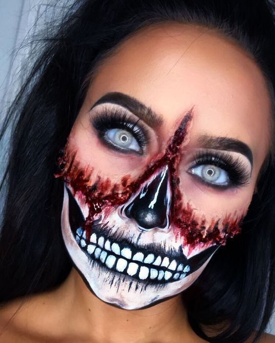 Halloween Gesicht Schminken Halloween Gesicht Schminken