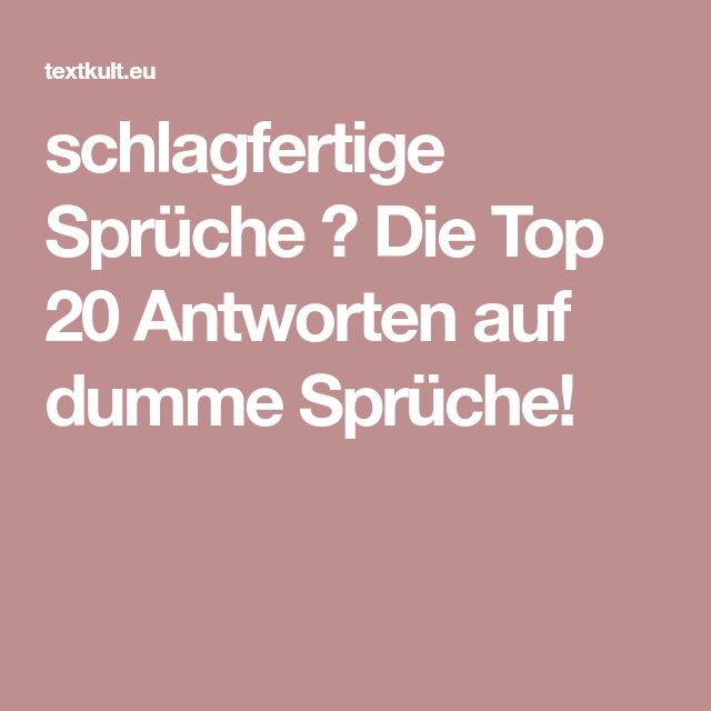 Coole antworten flirten