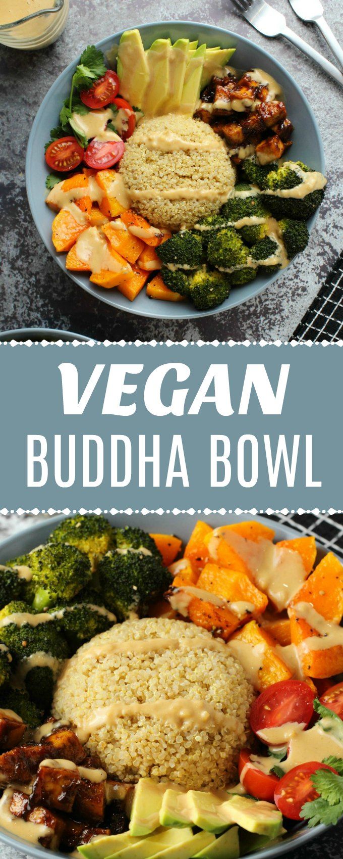 Super healthy and colorful vegan buddha bowl recipe, super simple, amazingly del...