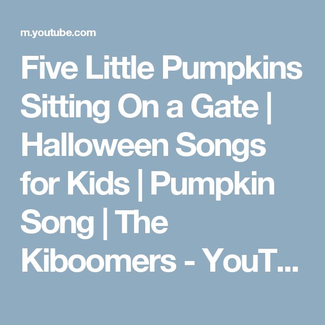 The Kiboomers Five Little Pumpkins Sitting On A Gate Five Little Pumpkins Sitting On a Gate | Halloween Songs for Kids