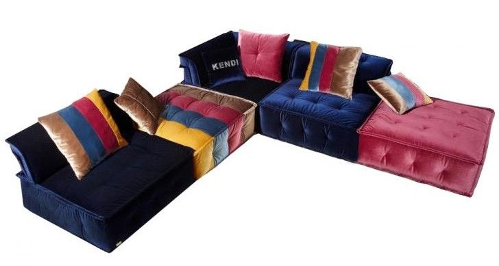 Vig Furniture - Divani Casa Dubai - Contemporary Fabric Sectional Vig Furniture - Divani Casa Dubai - Contemporary Fabric Sectional