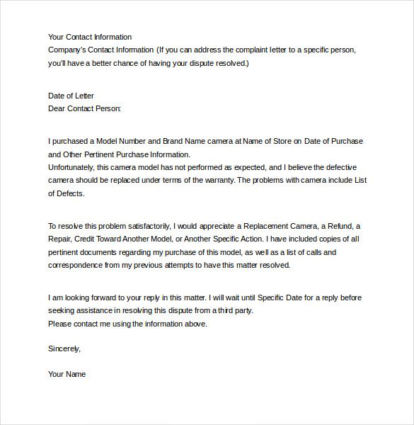 letter complaint templates free sample example format welcome - complaint letters to companies letter complaint templates free sample example format welcome - complaint letters to companies